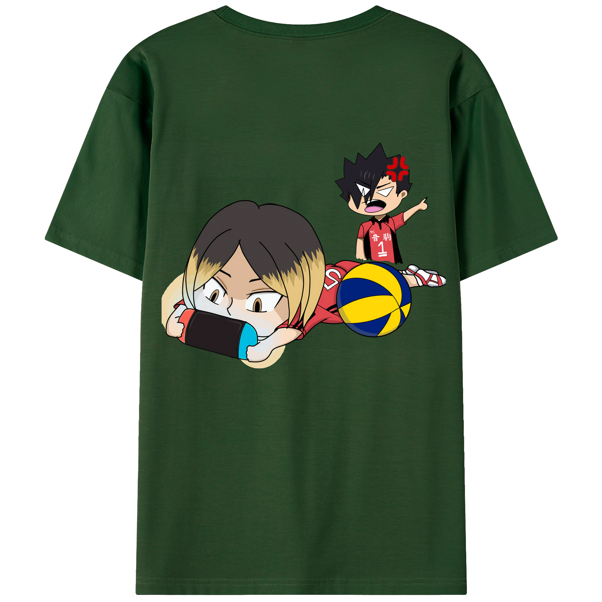 （画像用） ハイキュー!! Haikyu!! 綿100％半袖Tシャツ（背面プリント）